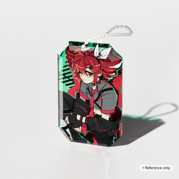 Kasane Teto Gemstone Keychain