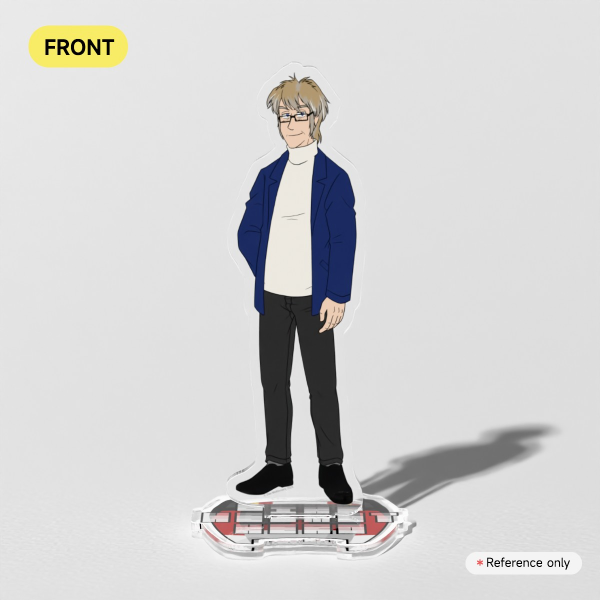 Bike Helmet Hero - Detective Andrew Sterling - Clear Acrylic Standee