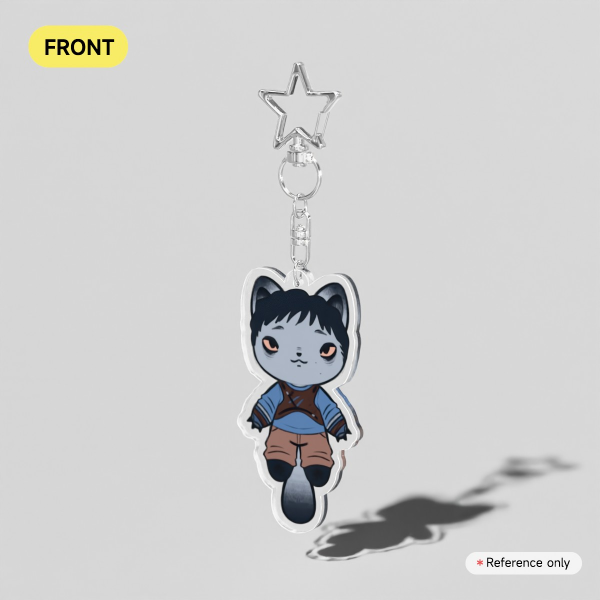 Thomas Cat Clear Acrylic Keychains
