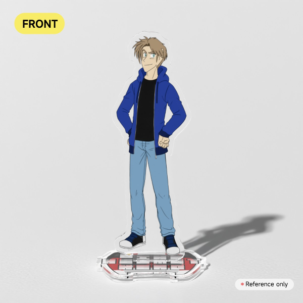 Bike Helmet Hero: Legends - Neil Morrison (c. 2003) - Clear Acrylic Standee