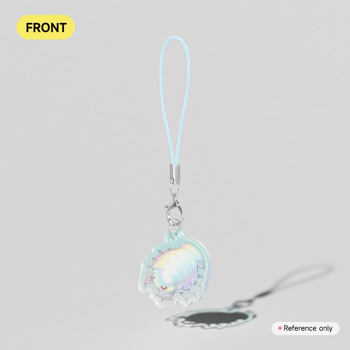 Giant Isopod Acrylic Phone Charm - Sea Creature Lovers Unite! Collab