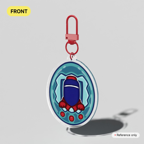 Jongler tamagotchi keychain
