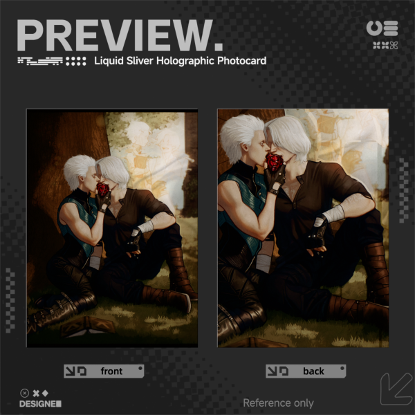 [5DV] Eden - Anniversary Liquid Silver Holographic Photocard