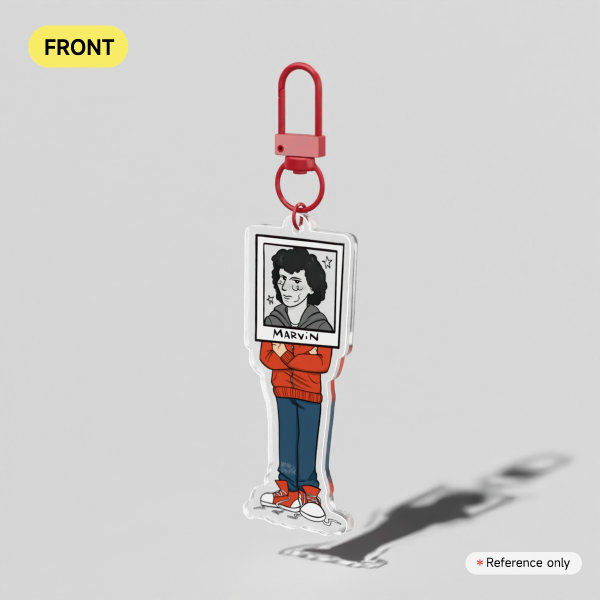Marvin In Trousers Clear Acrylic Keychain
