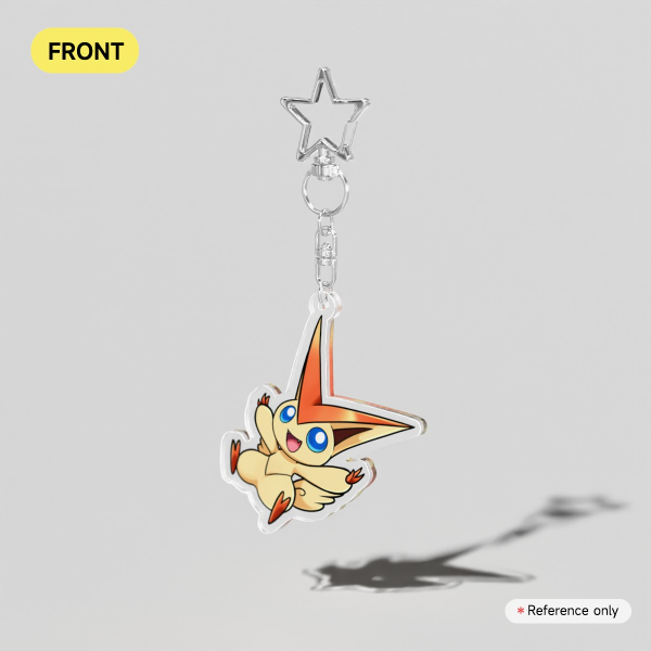 Victini Clear Acrylic Keychain