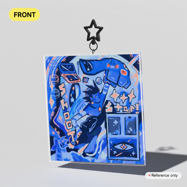 Shoot, Star! Clear Acrylic Keychain