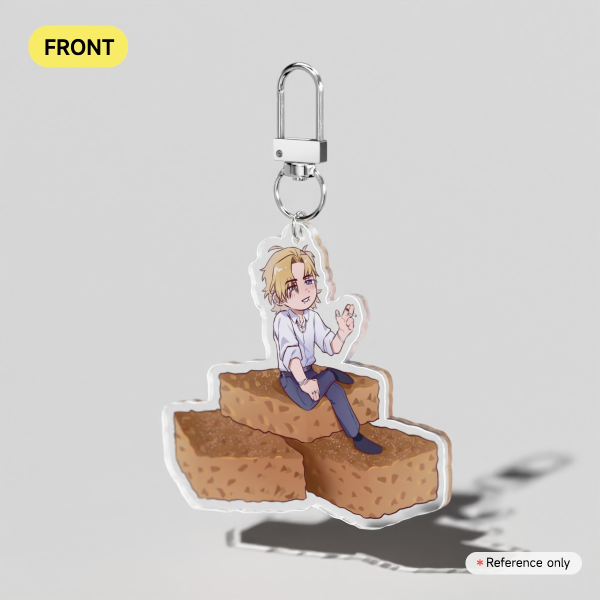 (budget ver.) Whitney Flapjack Clear Acrylic Keychain