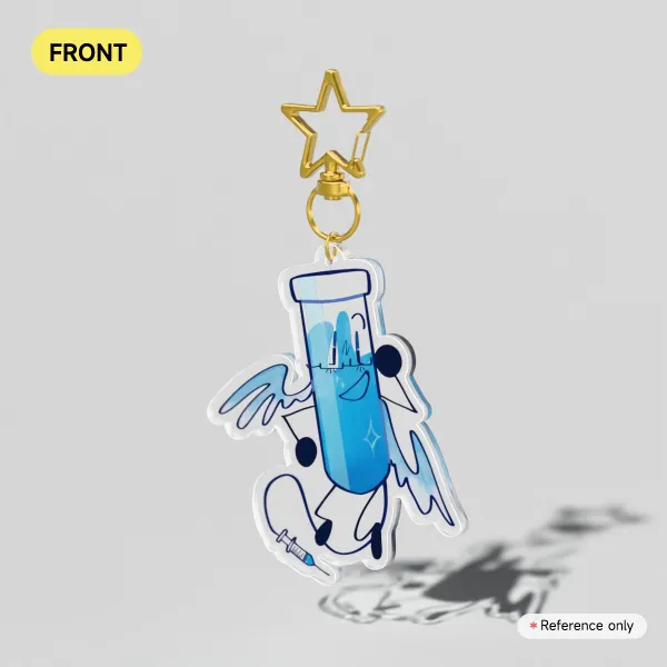 Test Tube Inanimate Insanity Keychain