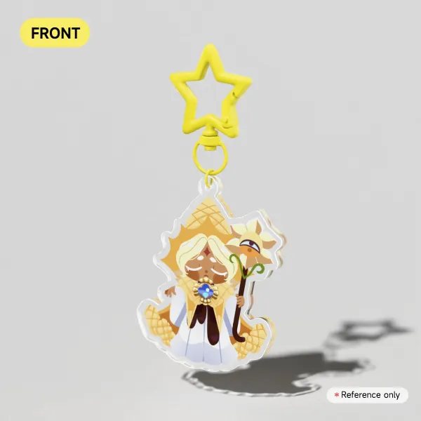 CR PURE VANILLA COOKIE | Puni Plush Chibi | Clear Acrylic Keychain