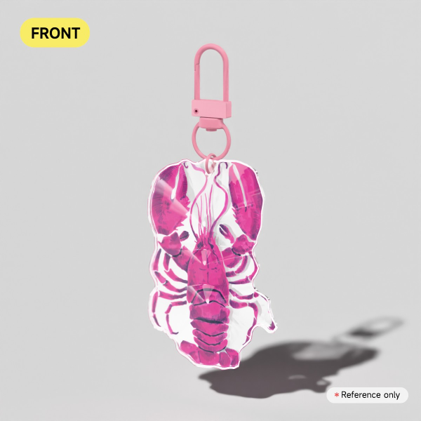 Loberotito: Pink Lobster keychain