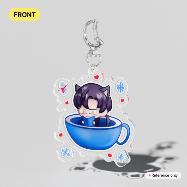 Zayne Love and Deepspace Yes Cat Caretaker Clear Acrylic Keychains