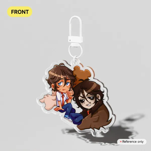 fred and freddy  fnafhs keychain!!