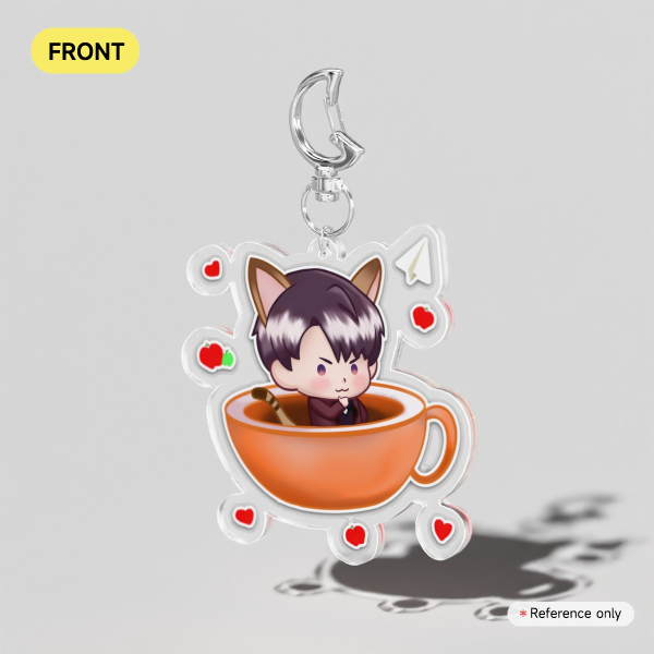 Caleb Love and Deepspace - Yes Cat Caretaker Clear Acrylic Keychains