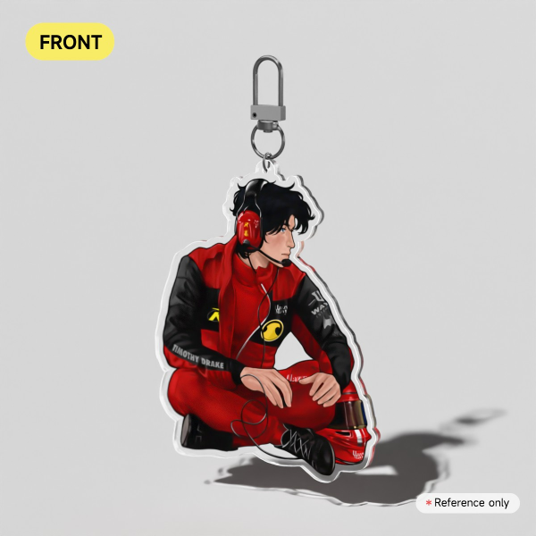 F1 Tim Drake Clear Acrylic Keychain
