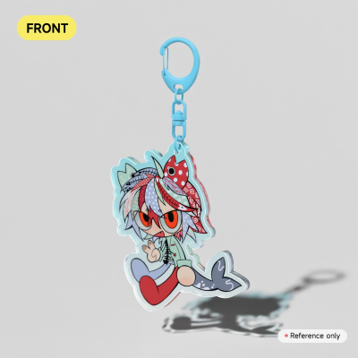 Colored Edge Acrylic Keychains