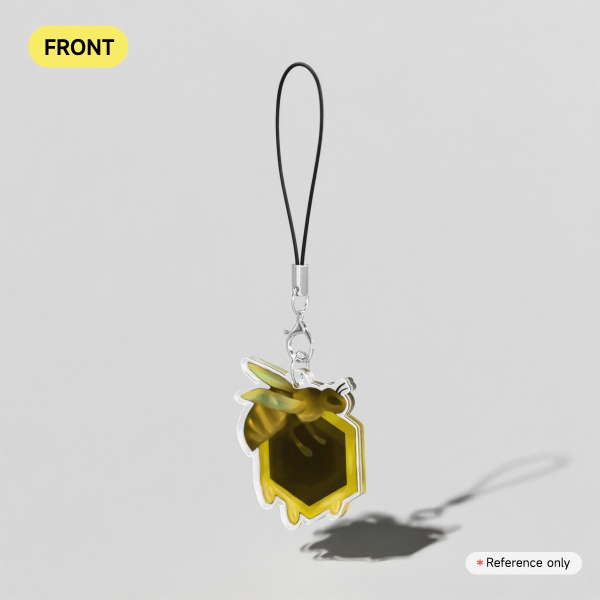 Honeycomb phone charm