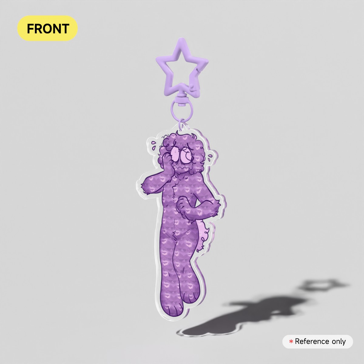 Pipsqueak Clear Acrylic Keychain