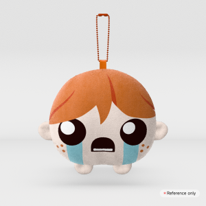 Lazarus Mochi Face Plush Keychain