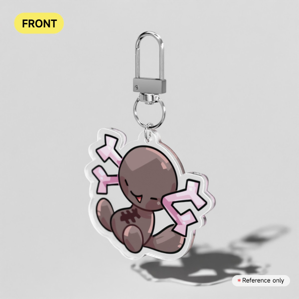Poison Axolotl Acrylic Keychain