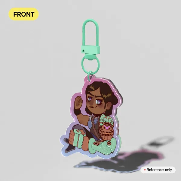 Sevika Arcane Season 1 Colored Edge Acrylic Keychains