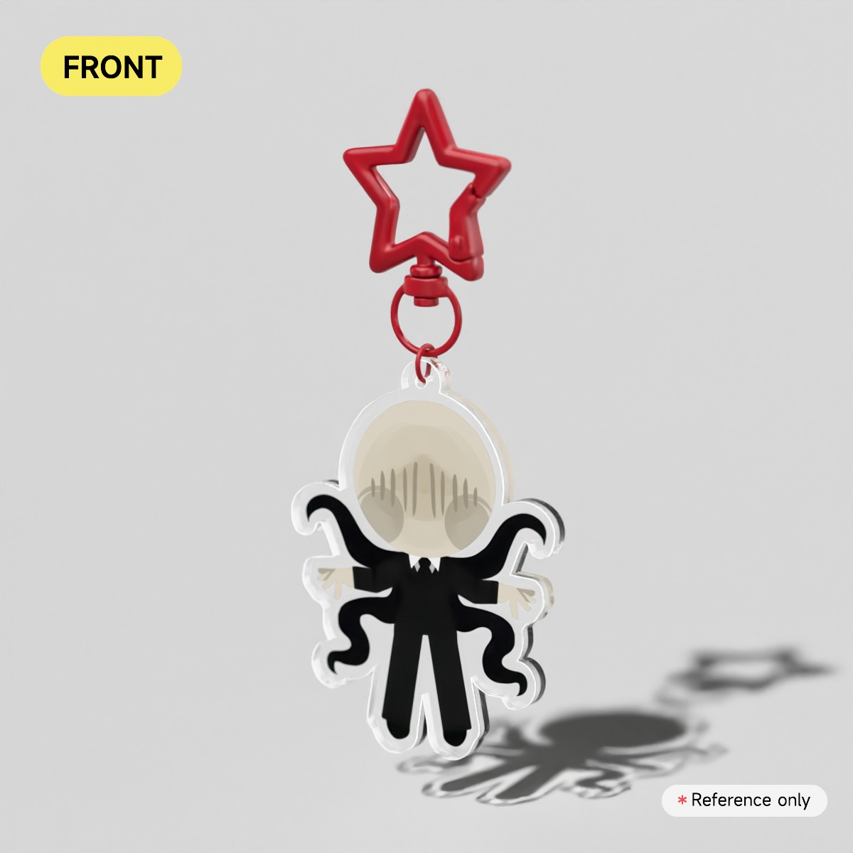 CREEPYPASTA SLENDERMAN | Puni Plush Chibi | Clear Acrylic Keychain