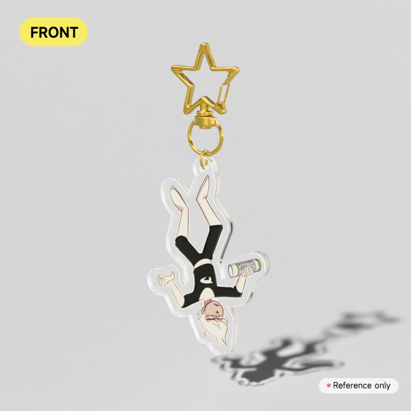 Danny Phantom Hanging Upside Down Keychain