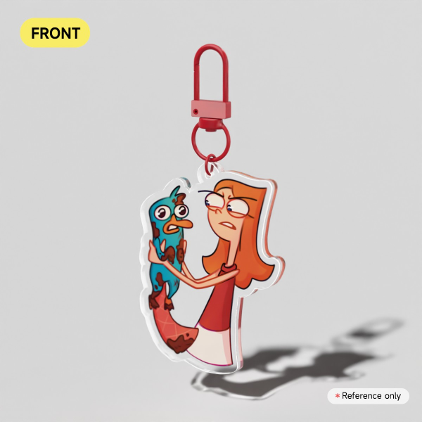 Candace and Perry Keychain