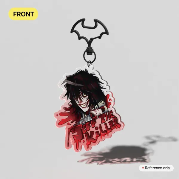 Jeff the Killer keychain!!