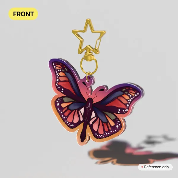 Butterfly Coloured Keychain
