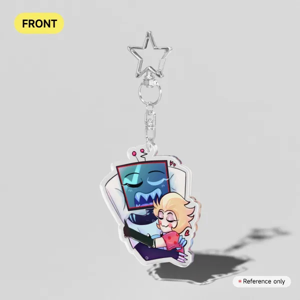Sleepy StaticApple Clear Acrylic Keychains