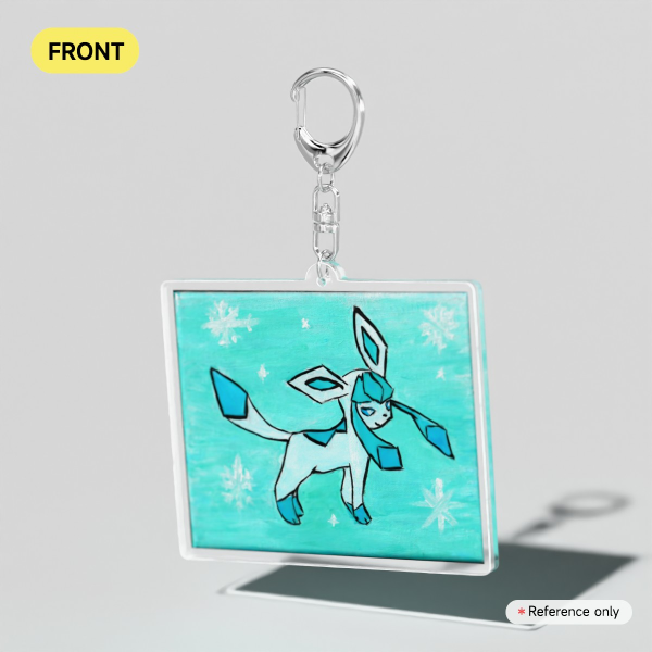 Glaceon Clear Acrylic Keychains