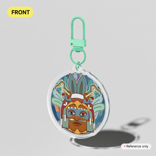 Huitzilopochtli Shield | Clear Acrylic Keychains