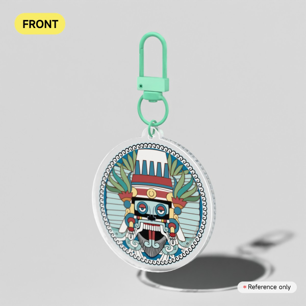 Tlaloc Shield | Clear Acrylic Keychains