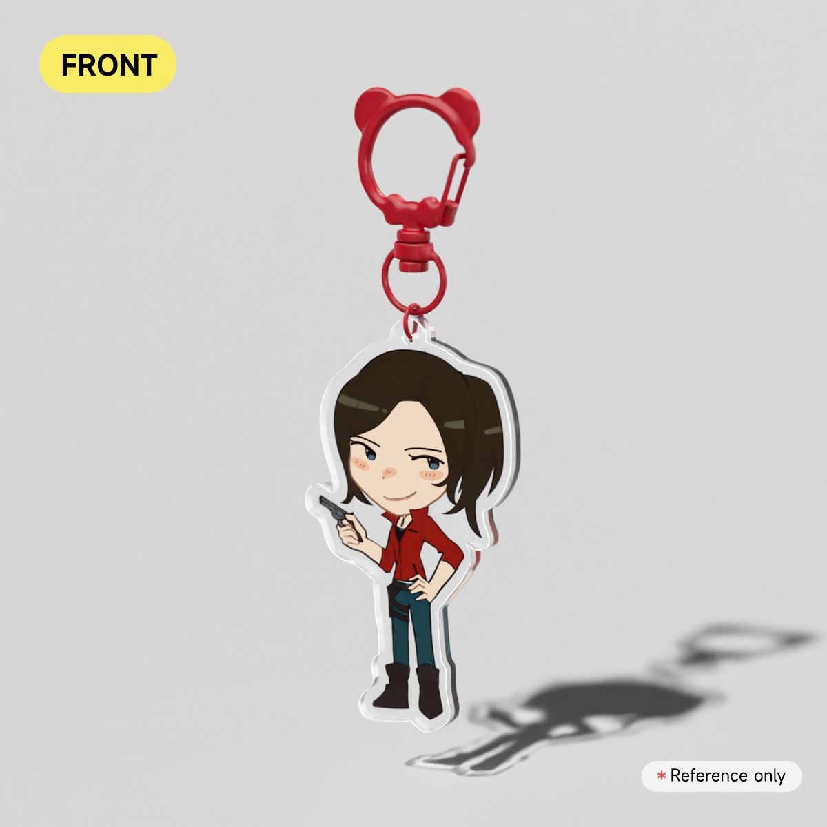 Claire Redfield Resident Evil 2 Chibi Keychain (Medium)