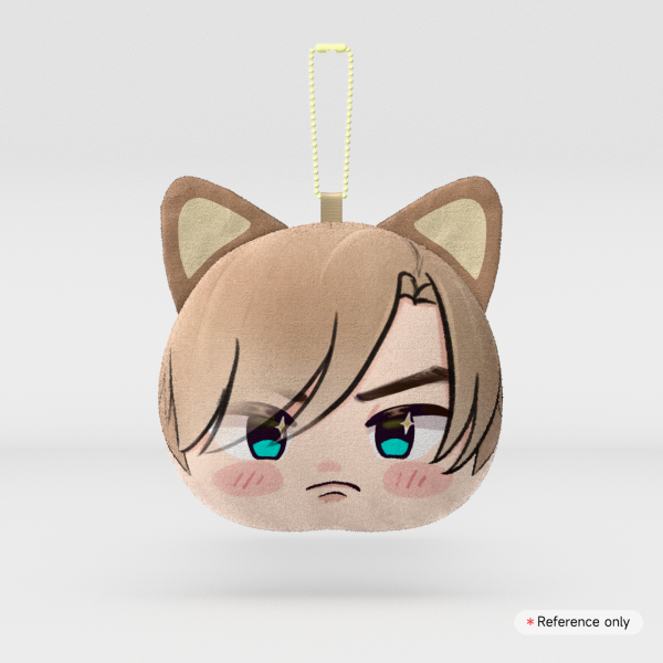Leon Kennedy cat ears Mochi Face Plush Keychain