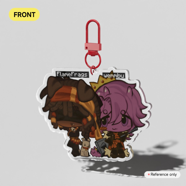 Imperial fire duo / Flamefrags & Wemmbu Keychain