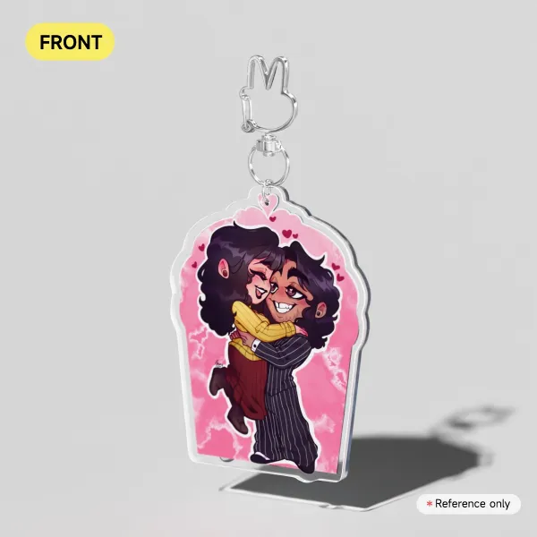 JackMary and RoseBon Clear Acrylic Keychains