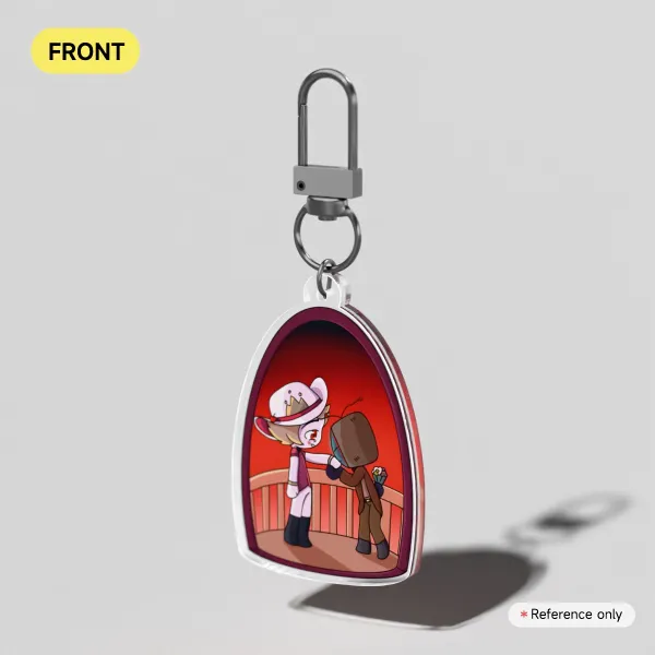 StaticApple Love - Hazbin Hotel Keychain