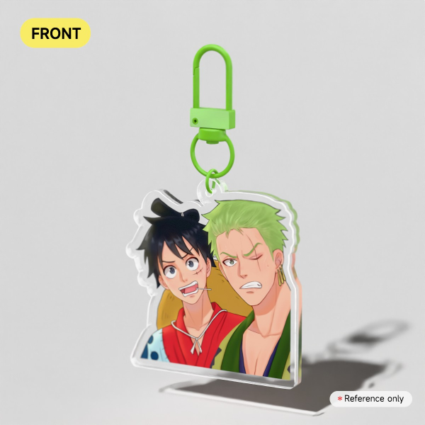 Luffy Zoro Acrylic Keychain