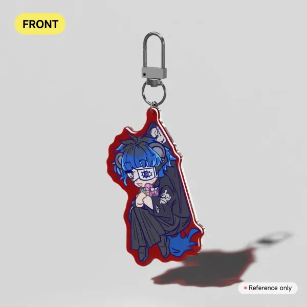 The Hundred Line: Yugamu Omokage Animal Badger Keychain