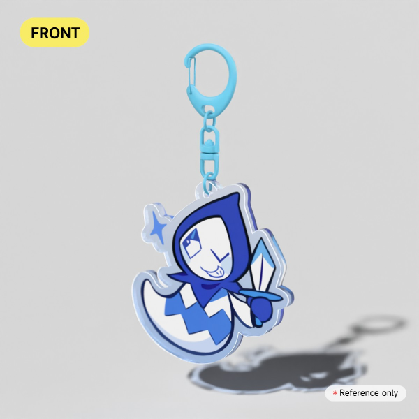Blue/Faded Rudinn Acrylic Keychain