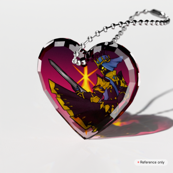 Dark Knight Fray Gemstone Thick Acrylic Block Keychains