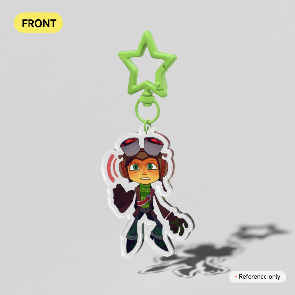 Raz Psychonauts Clear Acrylic Keychain