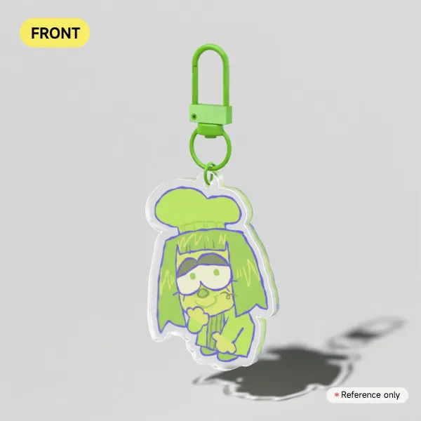 DELTARUNE - GREEN KEYCHAIN