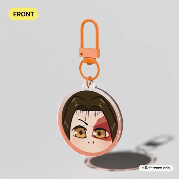 Zuko (fire lord movie) cute face Colored Edge Acrylic Keychains