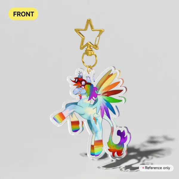 Rainbow Dash MLP Keychain