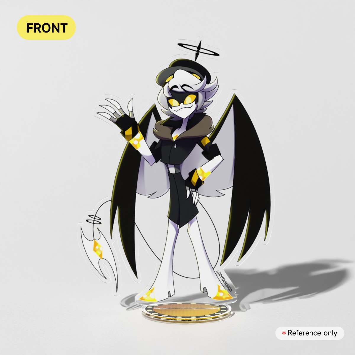 N 💛🪽| Acrylic Standee| Hazbin Hotel x Murder Drones Au Fanmade | Potainasor ❤️✨️🖤
