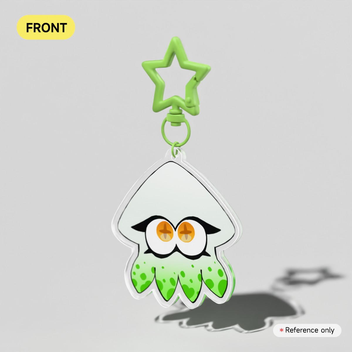 Green Squid Sister Keychain