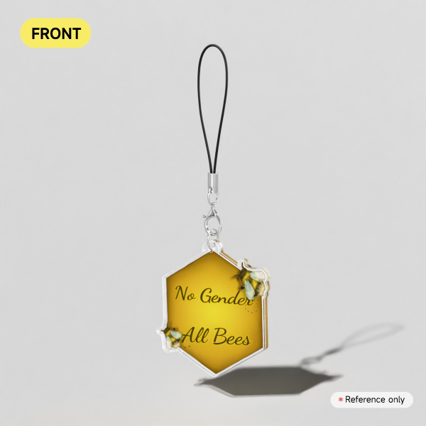 No gender all bees - bumblebee phone charm