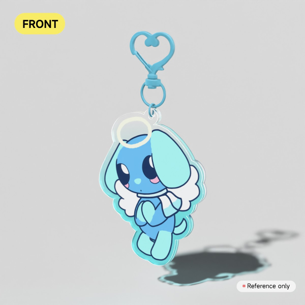 Old Design Angel Collie Keychain